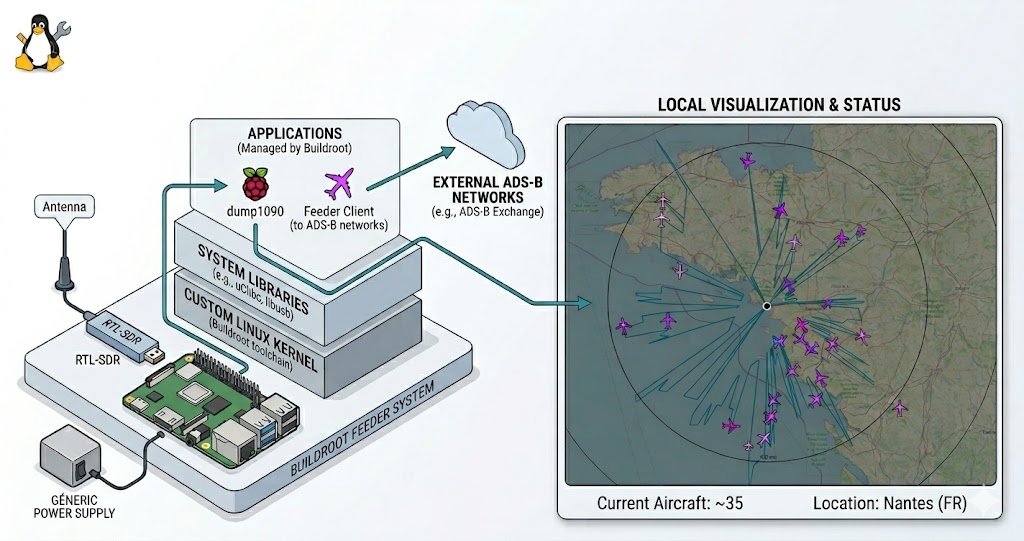 Featured image of post Building an Exhaustive ADS-B Feeder Station with Buildroot on Raspberry Pi 3