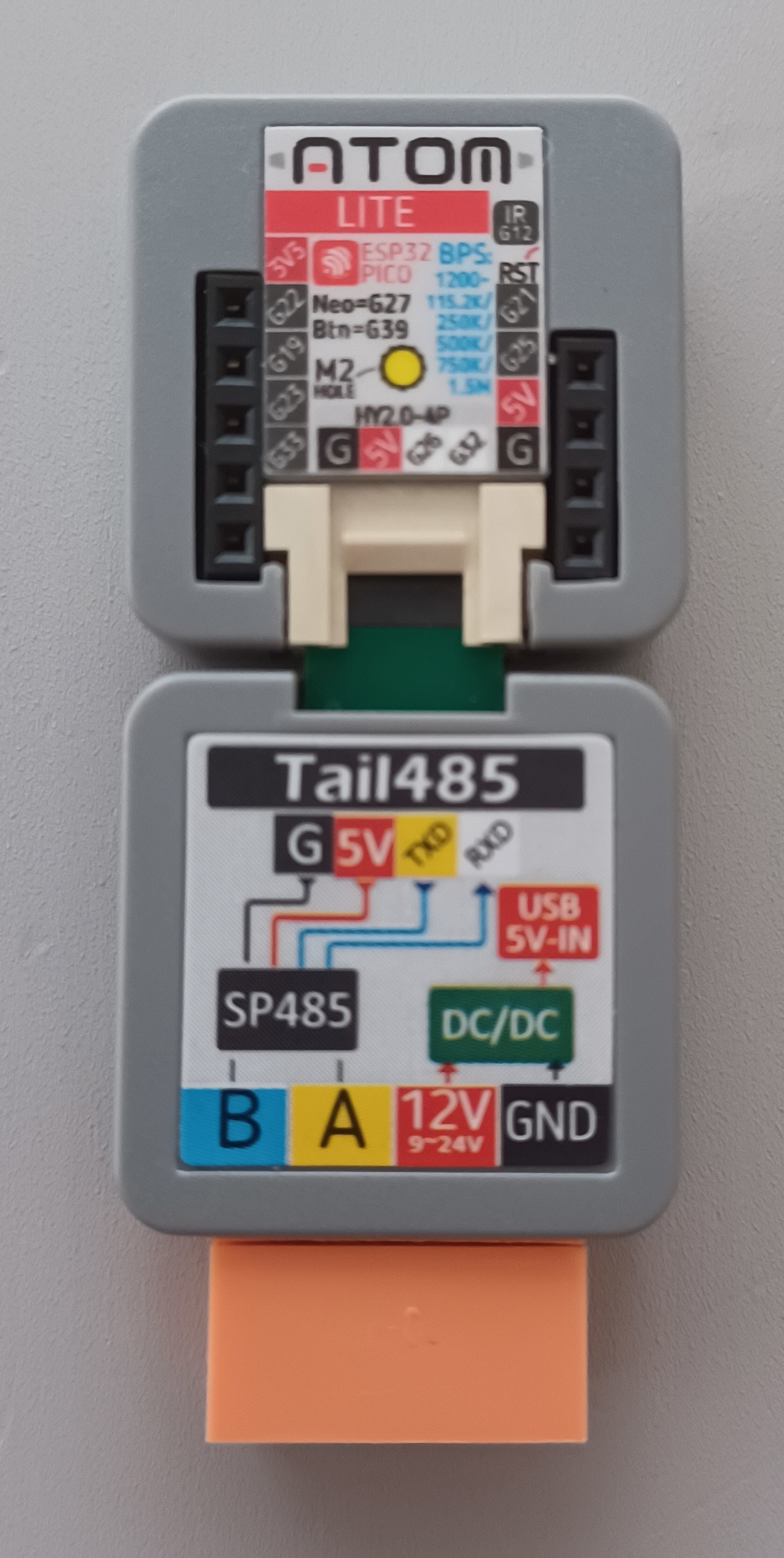 M5Stack ESP32 RS485 tail